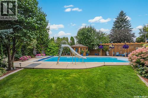 223 Egnatoff Crescent, Saskatoon, SK - Outdoor With In Ground Pool With Backyard