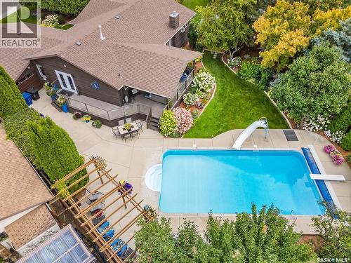 223 Egnatoff Crescent, Saskatoon, SK - Outdoor With In Ground Pool With Deck Patio Veranda