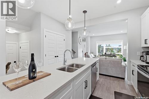 258 Brighton Boulevard, Saskatoon, SK - Indoor Photo Showing Kitchen With Double Sink With Upgraded Kitchen