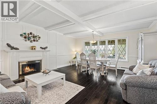 695 Front Road, Pickering, ON - Indoor Photo Showing Living Room With Fireplace