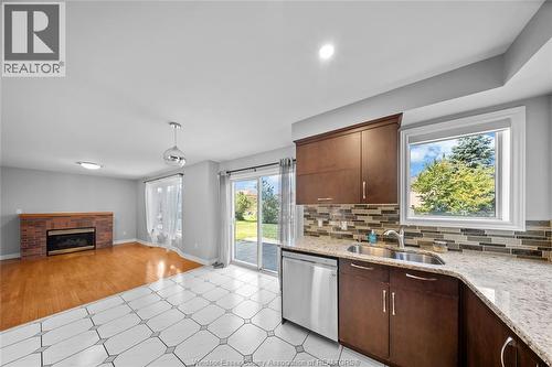 4629 Tournament, Windsor, ON - Indoor Photo Showing Kitchen With Double Sink