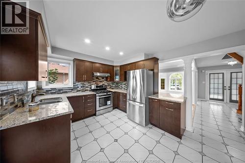 4629 Tournament, Windsor, ON - Indoor Photo Showing Kitchen With Double Sink
