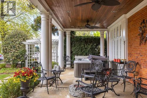 Covered veranda with hot tub - 38 Yates Street, St. Catharines (Downtown), ON - Outdoor With Deck Patio Veranda With Exterior
