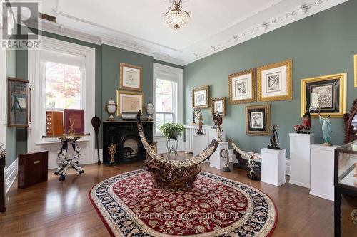 Art room opening to living room - 38 Yates Street, St. Catharines (Downtown), ON - Indoor With Fireplace
