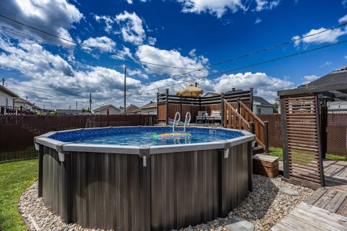 Courtyard - 1916 Rue Jacques-Blanchet, Saint-Jérôme, QC - Outdoor With Above Ground Pool