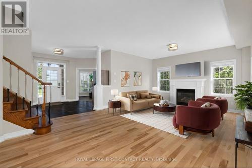 43 Vanderpost Crescent, Essa, ON - Indoor Photo Showing Other Room With Fireplace