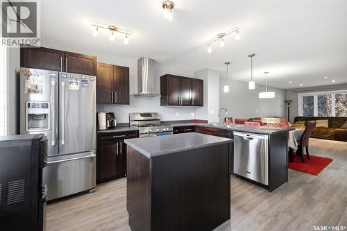 4606 Albulet Drive, Regina, SK - Indoor Photo Showing Kitchen With Stainless Steel Kitchen With Upgraded Kitchen