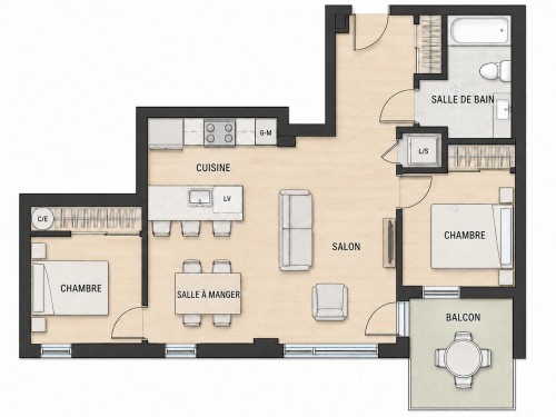 Plan (croquis) - 301-3600 Rue Rachel E., Montréal (Rosemont/La Petite-Patrie), QC - Other