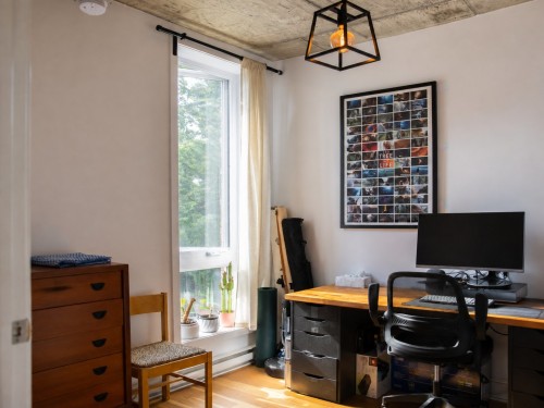 Chambre à coucher - 301-3600 Rue Rachel E., Montréal (Rosemont/La Petite-Patrie), QC - Indoor Photo Showing Office