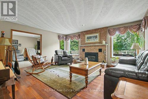 283 German School Road, Brant (Paris), ON - Indoor Photo Showing Living Room With Fireplace