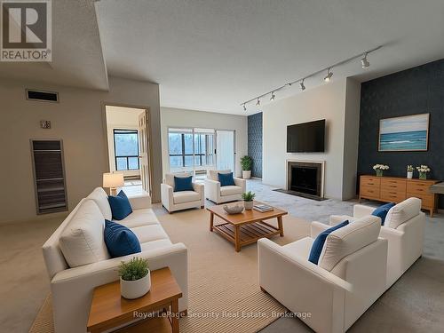 10 - 20 Glebe Road W, Toronto, ON - Indoor Photo Showing Living Room With Fireplace