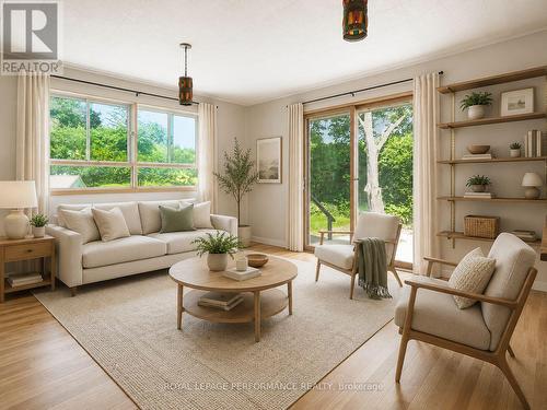 AI Altered Family Room - 2707 Ulster Crescent, Ottawa, ON - Indoor Photo Showing Living Room