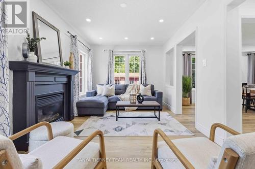 96 Robideau Place, Whitby, ON - Indoor Photo Showing Living Room With Fireplace