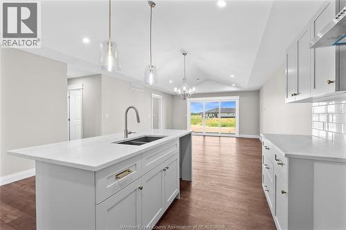 210 Angelo, Lasalle, ON - Indoor Photo Showing Kitchen With Double Sink With Upgraded Kitchen