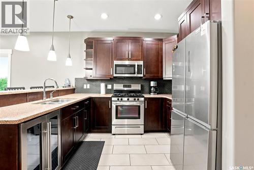 311 Ravine Road, Big Shell, SK - Indoor Photo Showing Kitchen With Double Sink
