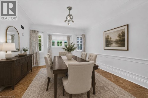 Virtually Staged - 4 Forsyth Avenue N, Hamilton, ON - Indoor Photo Showing Dining Room