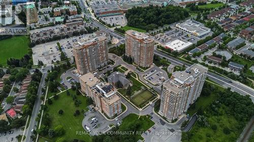 Aerial view of Tennis court - 103 - 410 Mclevin Avenue, Toronto, ON -  With View