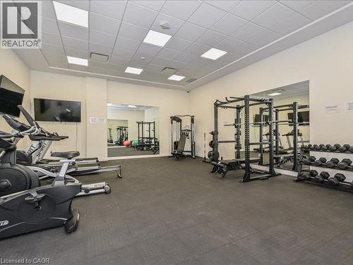 104 Garment Street Unit# 606, Kitchener, ON - Indoor Photo Showing Gym Room