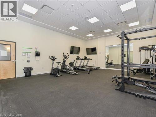 104 Garment Street Unit# 606, Kitchener, ON - Indoor Photo Showing Gym Room