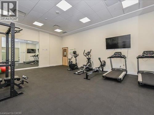 104 Garment Street Unit# 606, Kitchener, ON - Indoor Photo Showing Gym Room
