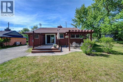 Brick exterior with a gabled roof - 251 Union Street E, Waterloo, ON - Outdoor
