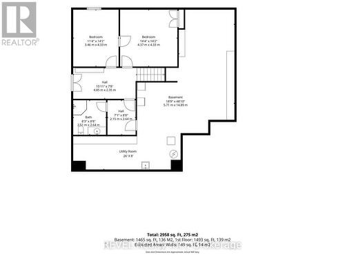 Lower level floorplan - 1 - 139 Glendale Avenue, St. Catharines (Glendale/Glenridge), ON - Other