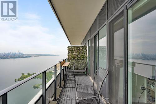 View - 6104 - 30 Shore Breeze Drive, Toronto, ON - Outdoor With Body Of Water With Balcony With Exterior