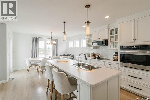 400 Stone Terrace, Martensville, SK - Indoor Photo Showing Kitchen With Double Sink With Upgraded Kitchen