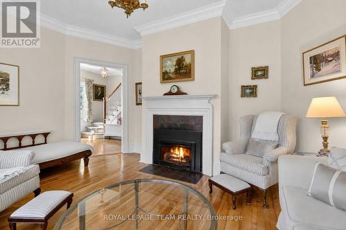475 Kenwood Avenue, Ottawa, ON - Indoor Photo Showing Living Room With Fireplace