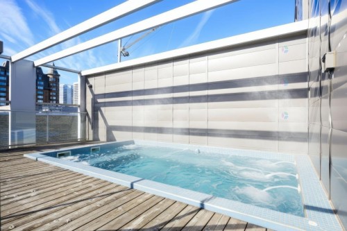 Spa - 301-221 Rue St-Jacques, Montréal (Ville-Marie), QC -  With In Ground Pool