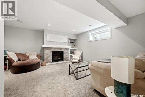 5565 Norseman Crescent, Regina, SK - Indoor With Fireplace