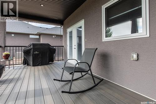 111 Iron Bridge Drive, Moose Jaw, SK - Outdoor With Deck Patio Veranda With Exterior