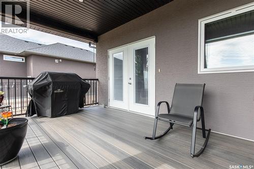 111 Iron Bridge Drive, Moose Jaw, SK - Outdoor With Deck Patio Veranda With Exterior