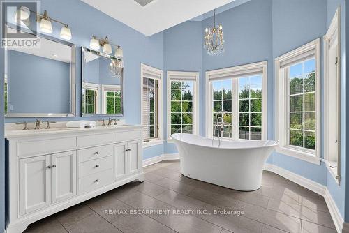 ...plus elegant 5-pc ensuite - enjoy the views... - 110 Concession 11 Road E, Hamilton, ON - Indoor