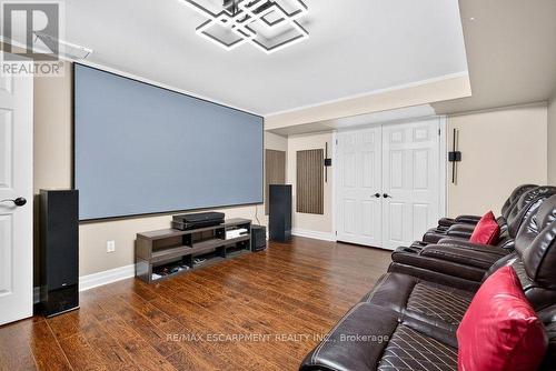 Home Theater with screen, projector, etc. - 110 Concession 11 Road E, Hamilton, ON - Indoor