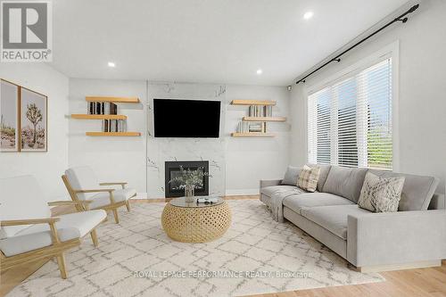 523 Adamson Crescent, Ottawa, ON - Indoor Photo Showing Living Room With Fireplace