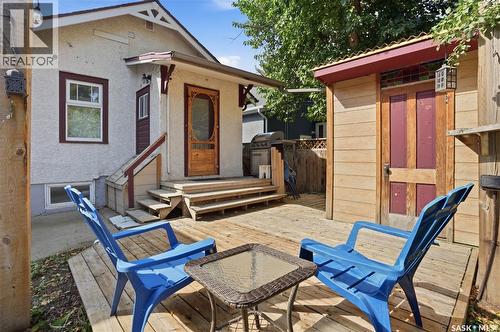 3324 College Avenue, Regina, SK - Outdoor With Deck Patio Veranda With Exterior