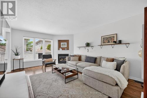 1091 Charest Way, Ottawa, ON - Indoor Photo Showing Living Room With Fireplace