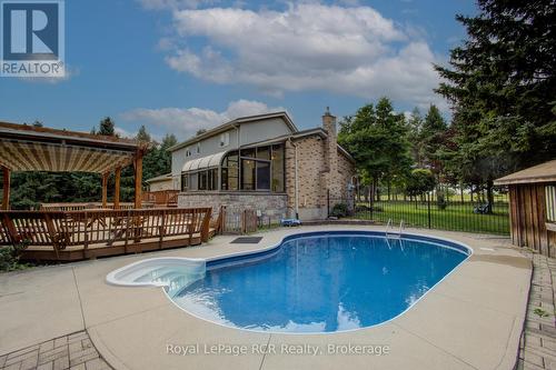 8187 Wellington Road 109 Road, Wellington North (Arthur), ON - Outdoor With In Ground Pool With Deck Patio Veranda