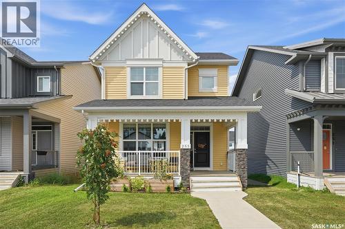 255 Newton Link, Saskatoon, SK - Outdoor With Deck Patio Veranda With Facade