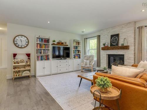 38 Coulter Crescent, Oakfield, NS - Indoor Photo Showing Living Room With Fireplace