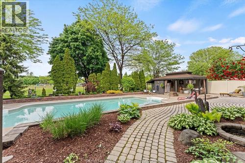 414 Chambers, Tecumseh, ON - Outdoor With In Ground Pool With Deck Patio Veranda With Backyard