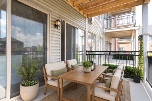 Bar - 3-4595 Ch. Des Prairies, Brossard, QC - Outdoor With Deck Patio Veranda With Exterior