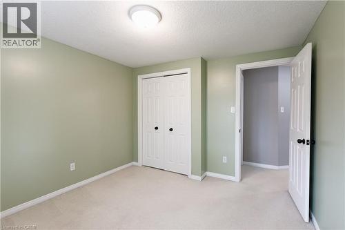 Neutral wall color, carpeted flooring, and a flush mount ceiling light - 248 Bridlewreath Street, Kitchener, ON - Indoor Photo Showing Other Room