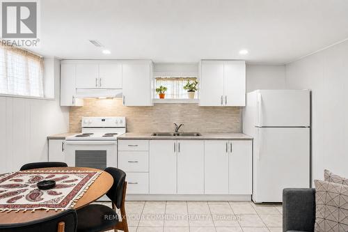 Lower Unit - 14 Webster Drive, Aurora, ON - Indoor Photo Showing Kitchen With Double Sink