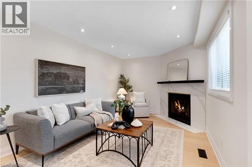 62 Glenvalley Drive, Cambridge, ON - Indoor Photo Showing Living Room With Fireplace