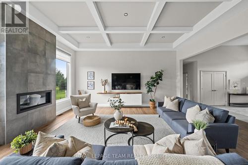 792 Mcmanus Avenue, Ottawa, ON - Indoor Photo Showing Living Room With Fireplace