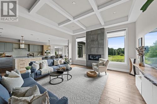 792 Mcmanus Avenue, Ottawa, ON - Indoor Photo Showing Living Room With Fireplace