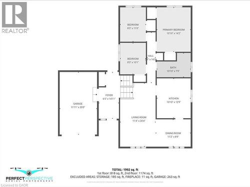 Floor plan Entrance foyer/garage/ upper level - 44 Douglas Avenue, Simcoe, ON - Other