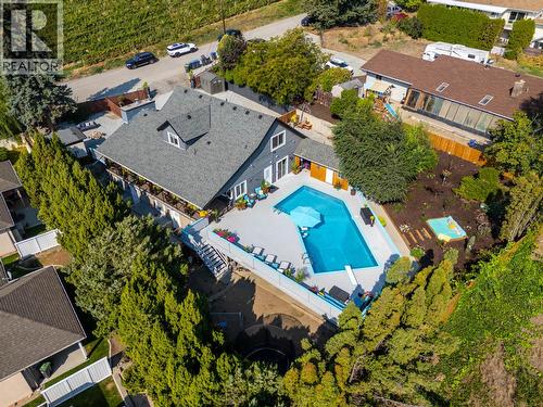 Private backyard oasis - 3341 Broadview Road, West Kelowna, BC - Outdoor With In Ground Pool With View